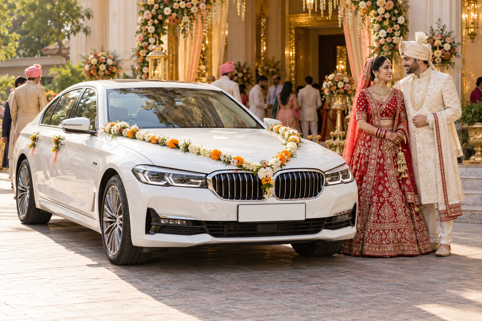 Representative wedding car rental service in India